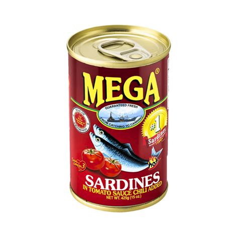 MEGA Sardines in Tomato Sauce with Chili, 5.5 Oz .